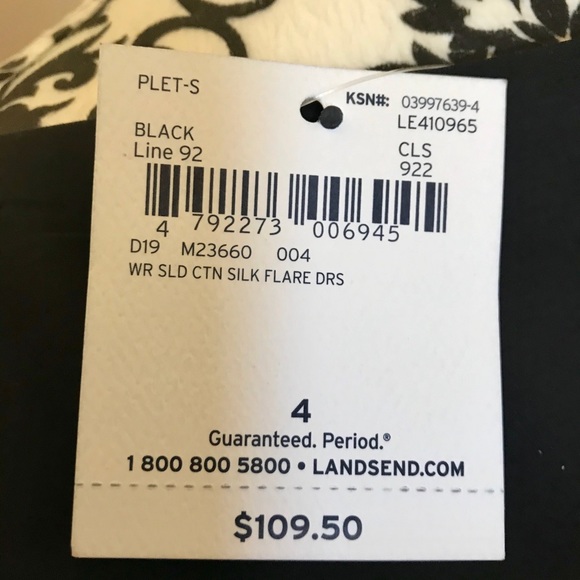 LANDS END SILK BLEND DRESS - Picture 3 of 6